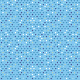 BENARTEX - Dazzle Dots 2 by Christa Watson - Confetti Drop - Blue (Sold By 1/2 Meter)
